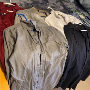 Dress shirt button up lot - medium